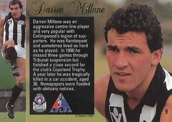 1995 Select AFL Sensation #9 Darren Millane Back